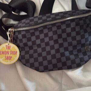 Lemon Drop Shop-Checkered Print Women's Bag